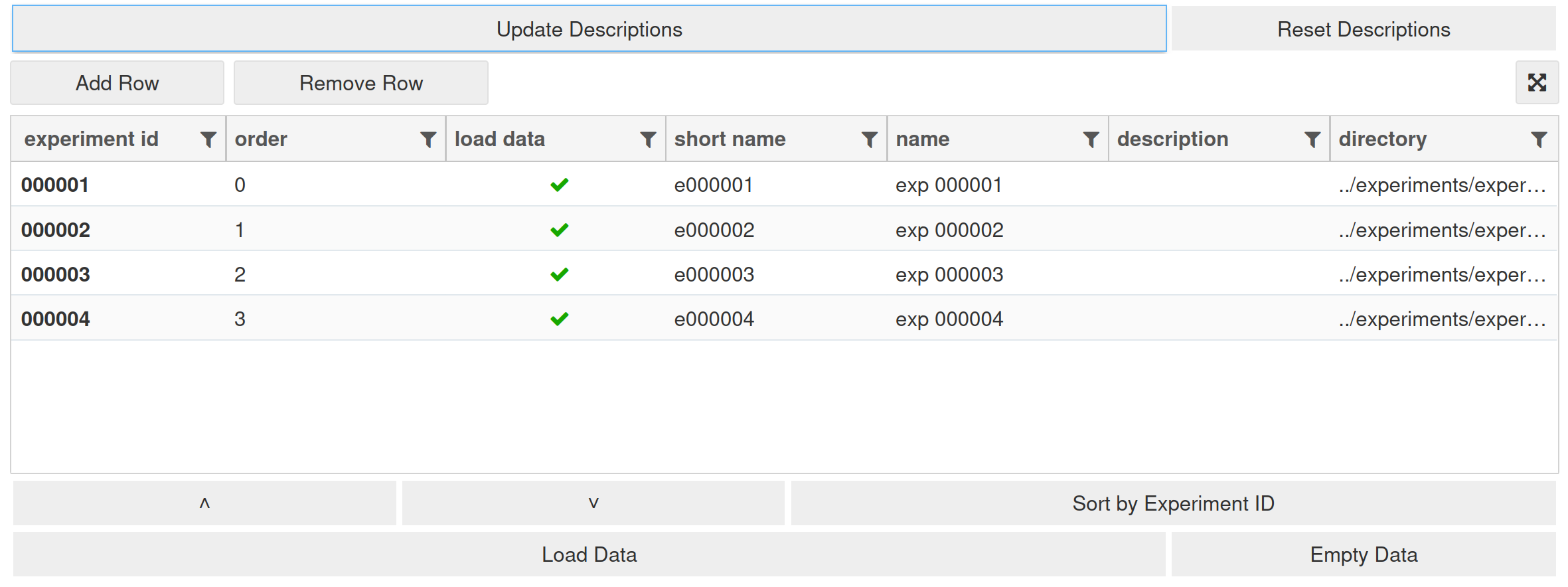 ExperimentDataLoaderWidget